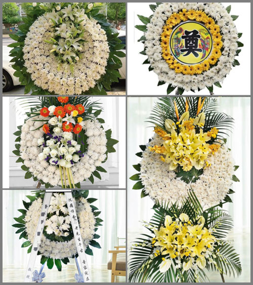 江西赣州龙南县关西镇关西村花圈速递